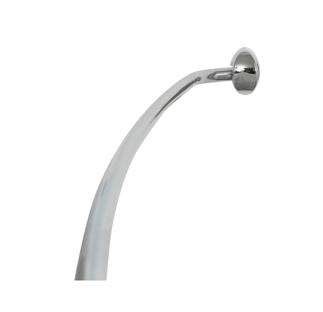 Zenna Home 35603SS06 Adjustable Curved Shower Rod, Metal