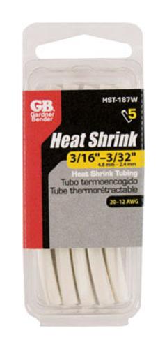 Gardner Bender HST-187W Heat Shrink Tubing, 4" length