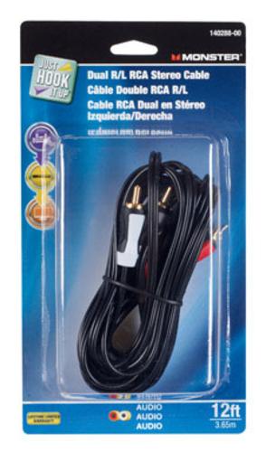 Monster 140288-00 Rca Cable, 12 Feet