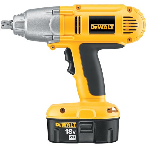 DeWalt DW059K-2 XRP Cordless Impact Wrench Kit, Yellow, 18 Volts