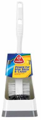 O' Cedar 135936 Power Tip Bowl Brush With Caddy