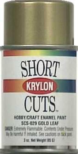 Krylon SCS-029 Short Cuts Hobby & Craft Spray Paint, Gold, 3 Oz