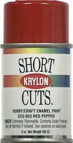 Krylon SCS-033 Short Cuts Hobby & Craft Spray Paint, Red, 3 Oz