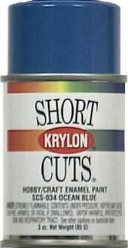 Krylon SCS-034 Short Cuts Hobby & Craft Spray Paint, Gloss, Blue, 3 Oz