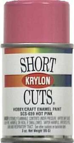 Krylon SCS-039 Short Cuts Hobby & Craft Spray Paint, Gloss, Pink, 3 Oz