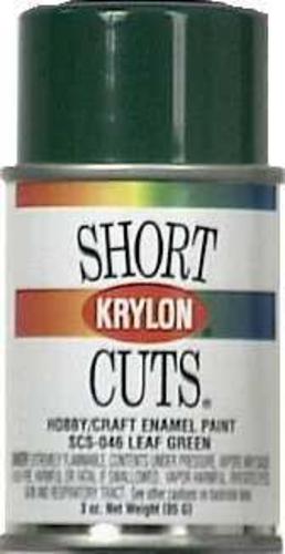 Krylon SCS-046 Short Cuts Hobby & Craft Spray Paint, Gloss, Green, 3 Oz