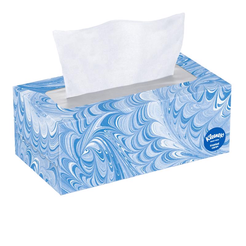 Kleenex 54266 Trusted Care Facial Tissue, White