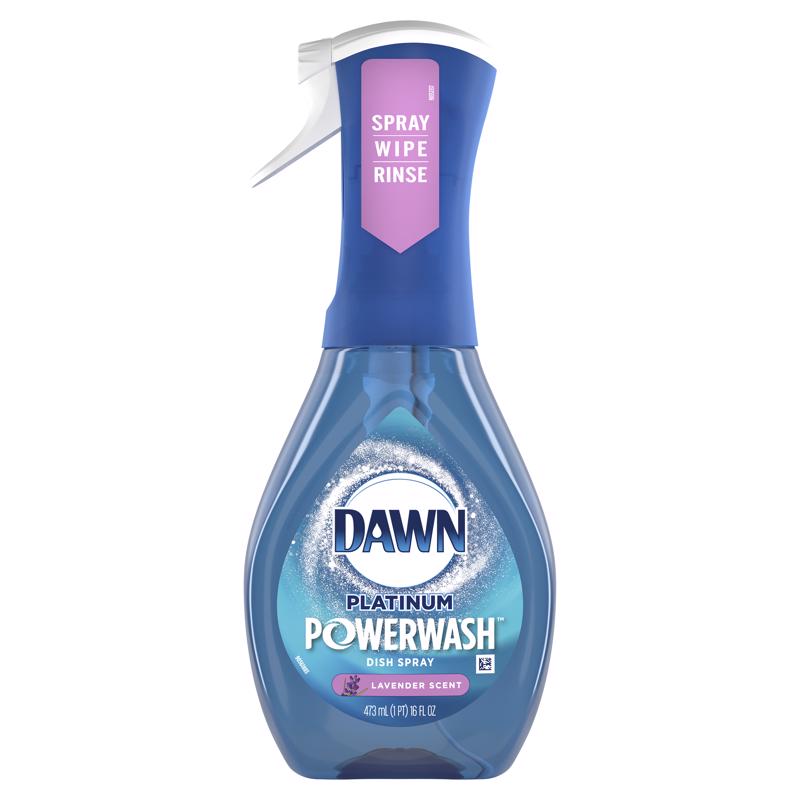 Dawn 07656 Platinum Powerwash Liquid Dish Spray, Lavender Scent, 16 Oz