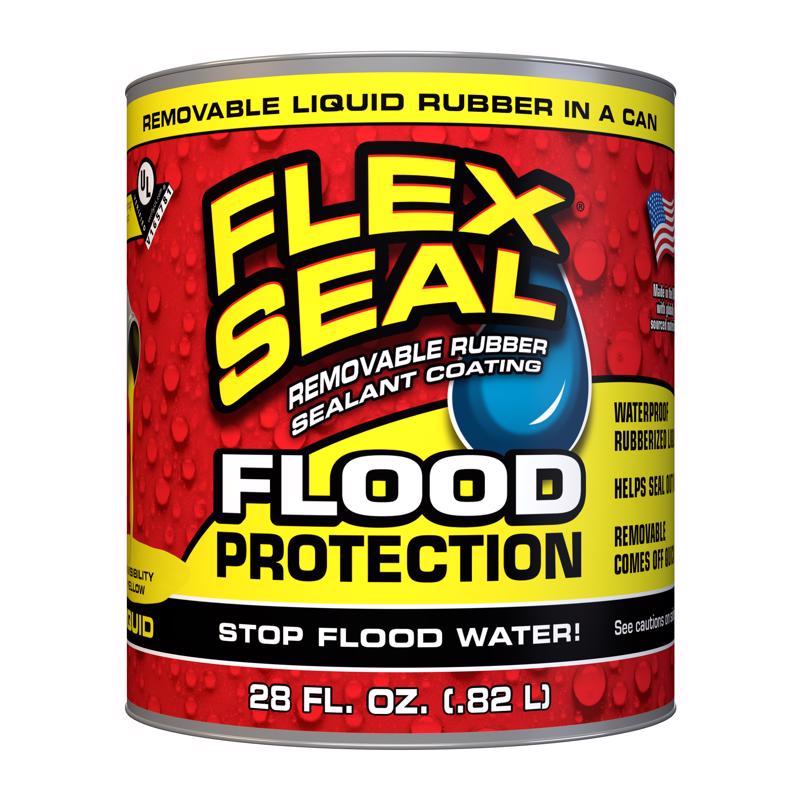 Flex Seal RLSYELR32 Flood Protection Rubber Sealant Coating, 28 Ounce