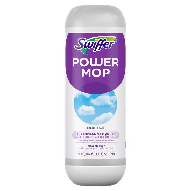 Swiffer 08420 Power Mop Multi-Surface Floor Cleaner, Fresh Scent, 25.3 oz