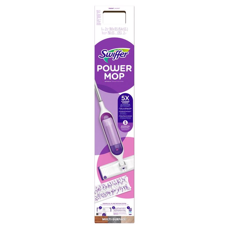 Swiffer 07241 Power Mop Dry/Wet Spray Mop Kit, Microfiber