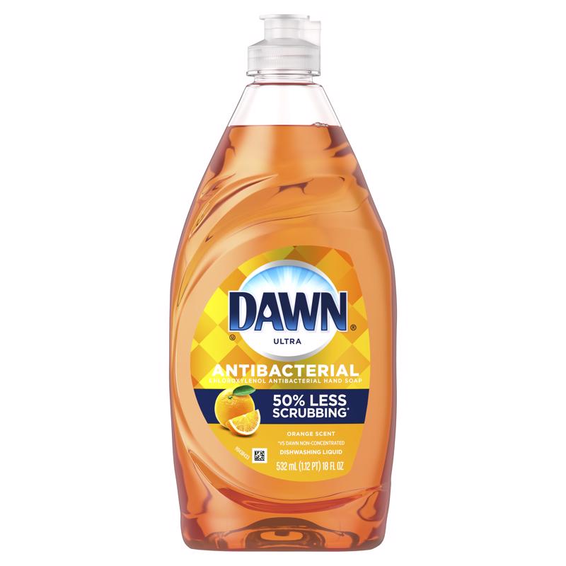 Dawn 09401 Ultra Liquid Dish Soap, Orange Scent, 18 Oz