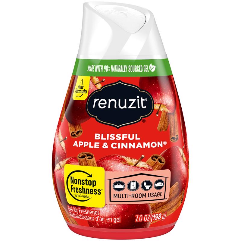 Renuzit Blissful Apple Cinnamon Scent Whole House Air Freshener 7 oz Gel 1 pk
