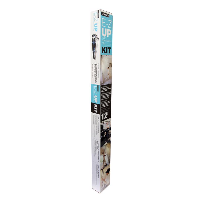 Trimaco E-Z Up 144 in. L Black/Silver Dust Containment Pole Kit