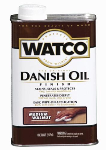 Watco A65941 Danish Oil, Medium Walnut, 1 Qt