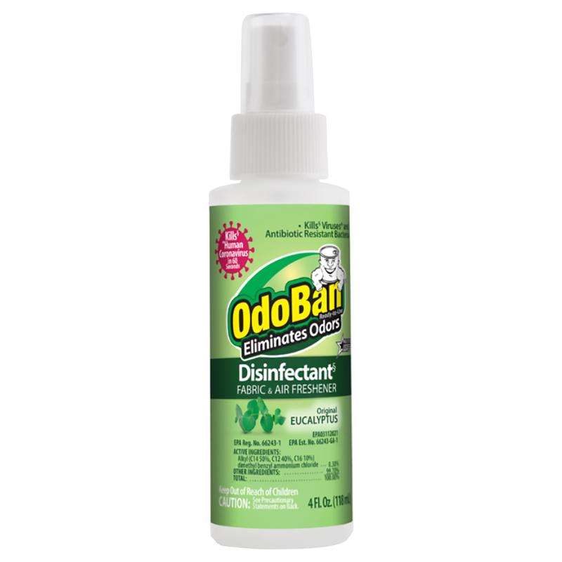 OdoBan 910004-4Z24D Disinfectant Spray, Eucalyptus Scent, 4 Ounce