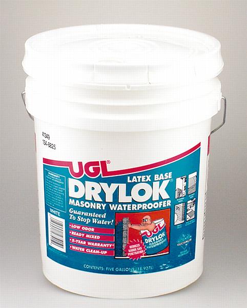 Drylok 27515 Latex Base Mansonry Waterproofer, White, 5 Gal