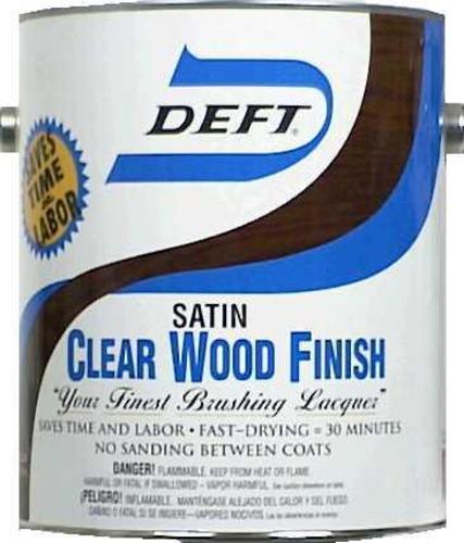 Deft 01701 Clear Wood Finish Lacquer 1Gal - Satin