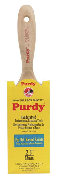 Purdy 144380425 White Sprig Flat Paint Brush, 2.5"