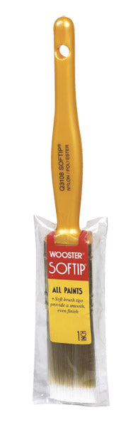 Wooster Q3108-1 Softip Flat Paint Brush, 1"
