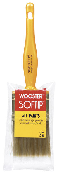 Wooster Q3108-2 Softip Flat Paint Brush, 2"