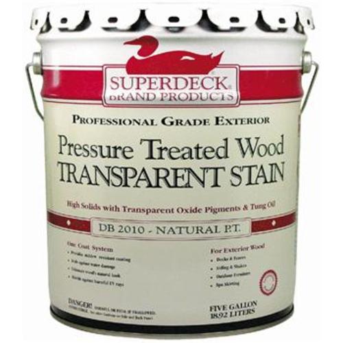 Superduck DB-2010-5 Superdeck DB-2014-5 Pressure Treated Wood Stain & Sealer, Natural, 5 Gal