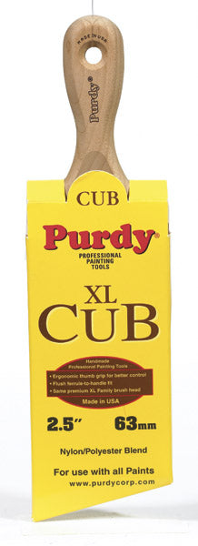 Purdy 144153325 Xl Cub Angle Paint Brush, 2.5"