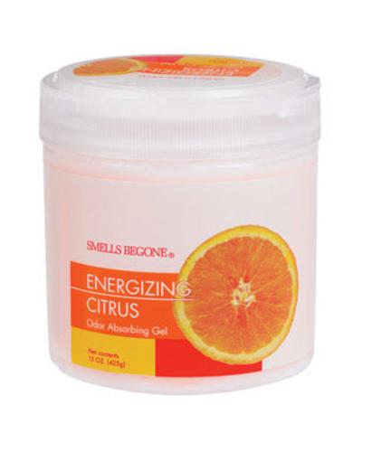 Smells Begone 50316 Odor Absorbing Gel, Energizing Citrus Scent,15 Oz