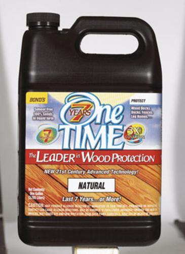 Bond's 00200 One Time Liquid Wood Preservative, Natural, 1 Gal