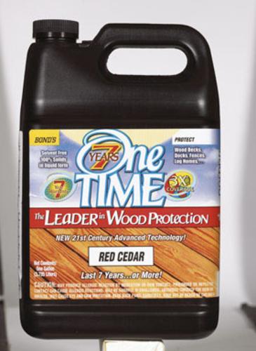 Bond's 00300 One Time Liquid Wood Preservative, Red Cedar, 1 Gal