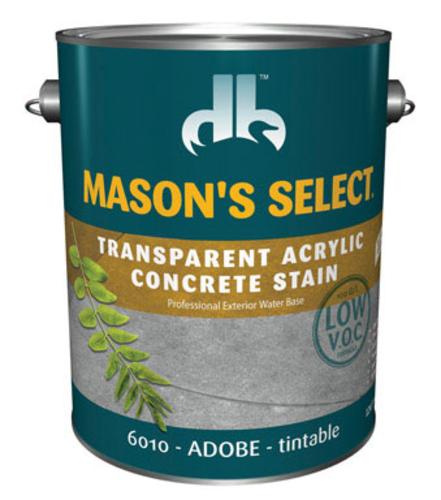 Mason's Select DB-6010-4 Transparent Concrete Stain, Adobe, 1 Gal