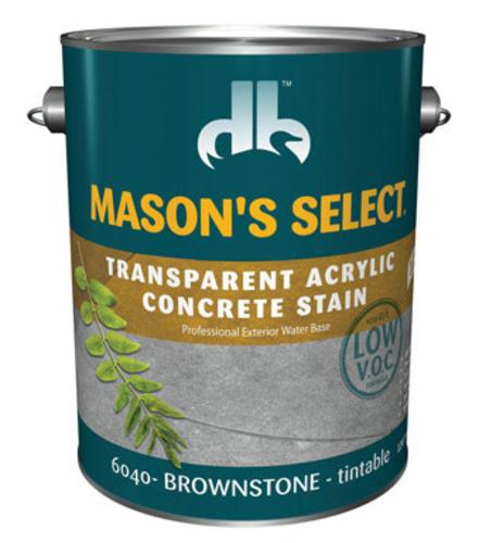 Mason's Select DB-6040-4 Transparent Concrete Stain, Brownstone, 1 Gal