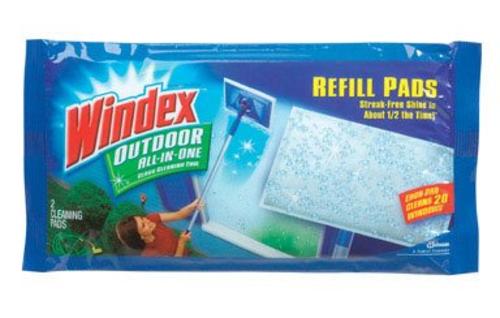 Windex 70118 Outdoor All-In-One Pads Refill, Pack/2