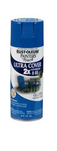 Painter's Touch 249120 2X Ultra Cover Spray Paint, 12 Oz, Brilliant Blue