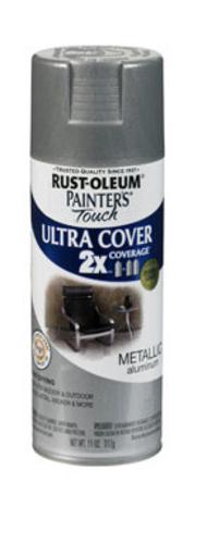 Painter's Touch 249128 2X Ultra Cover Spray Paint, 12 Oz, Aluminum