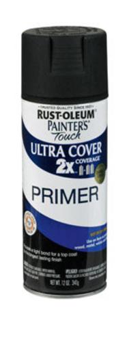 Painter's Touch 249846 2X Ultra Cover Spray Paint, 12 Oz, Black