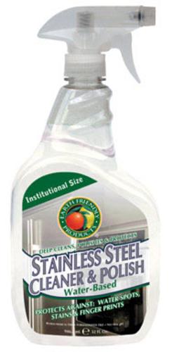 Earth Friendly Product PL933032 Stainless Steel Cleaner, 32 Oz