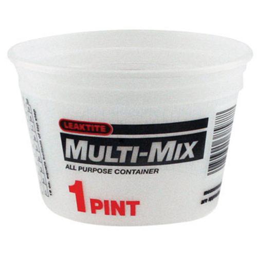 Leaktite 1M3500 Multi-Purpose Container, 1 Pint, Clear