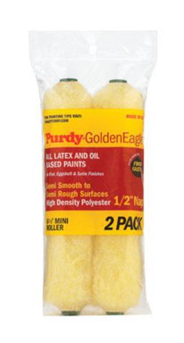 Purdy 140605063 Golden Eagle Mini Roller Cover, 6.5" x 1/2", Pack-2
