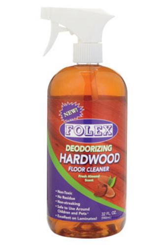 Folex DWF32 Deodorizing Hardwood Floor Cleaner, 32 Oz., Almond Scent