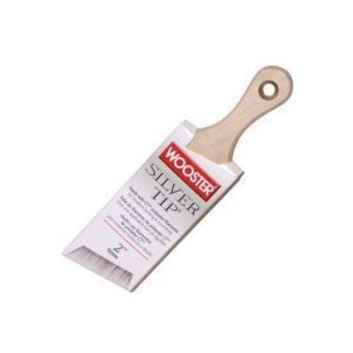 Wooster 5225-2 Silver Tip Short Handle Angled Paint Brush, 2"