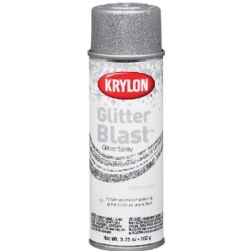 Krylon K03802000 Glitter Blast Spray Paint, 5.75 Oz, Silver flash