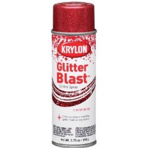Krylon K03806000 Glitter Blast Spray Paint, 5.75 Oz, Cherry Bomb