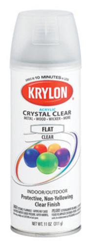 Krylon K05353000 Acrylic Spray Paint, 11 Oz, Crystal Clear
