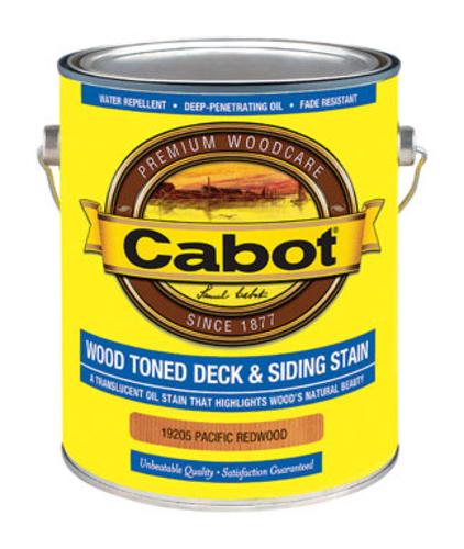 Cabot 01-19205 Wood Toned Deck & Siding Stain, Gallon, Pacific Redwood