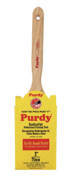 Purdy 412030 Tango Black China Bristle Paint Brush, 3"