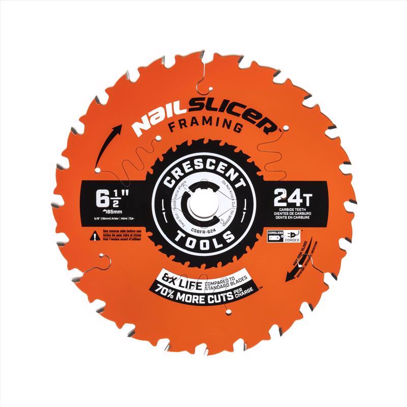 Crescent CSBFR-624-10 NailSlicer Framing Circular Saw Blade, Carbide