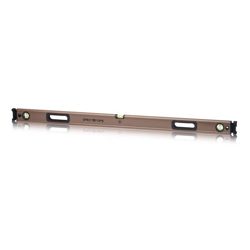 Spec Ops SPEC-LEVEL48 Box Beam Level with Bungee, Aluminum, 48 inch