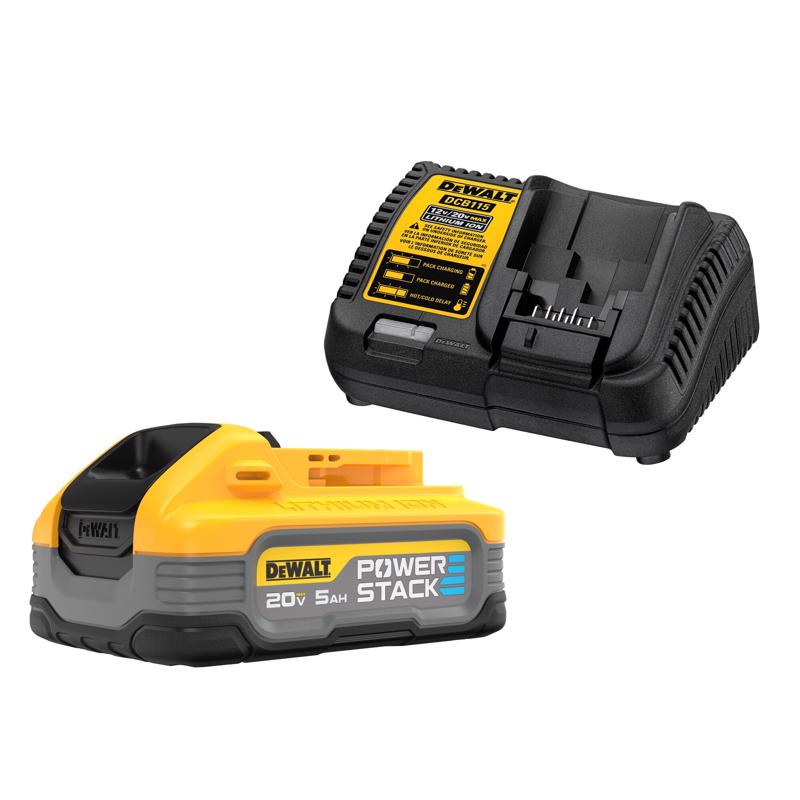 DeWalt DCBP520C 20V MAX POWERSTACK Battery And Charger Starter Kit, 20 Volt