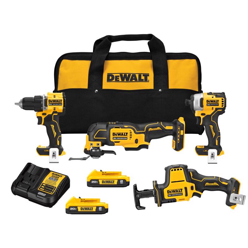 DeWalt DCK486D2 20V MAX Atomic Combo Kit, 20 Volt